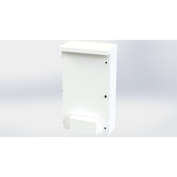 1/4 Turn Latch with Padlock Wing Knob Electrical Enclosures, 65 in H, 16 in D, 36 in W, NEMA 3R